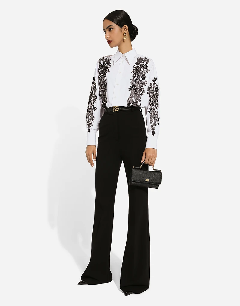 Dauphine-print calfskin mini bag