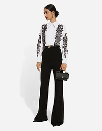 Dauphine-print calfskin mini bag