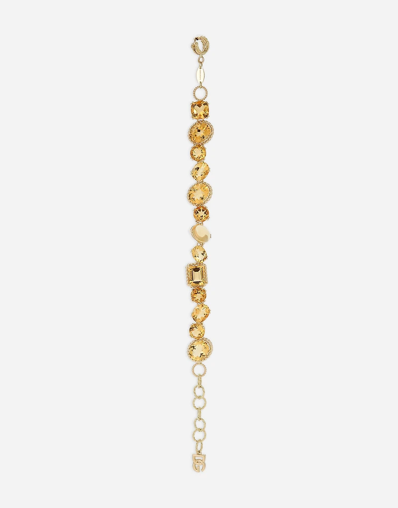 Rainbow Monochrome Bracelet
 18-carat yellow gold and citrines
