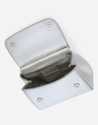 Nappa leather mini Sicily bag with fusible rhinestones