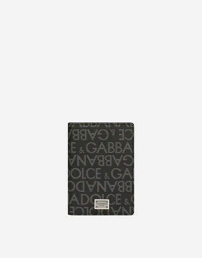 Coated jacquard passport holder