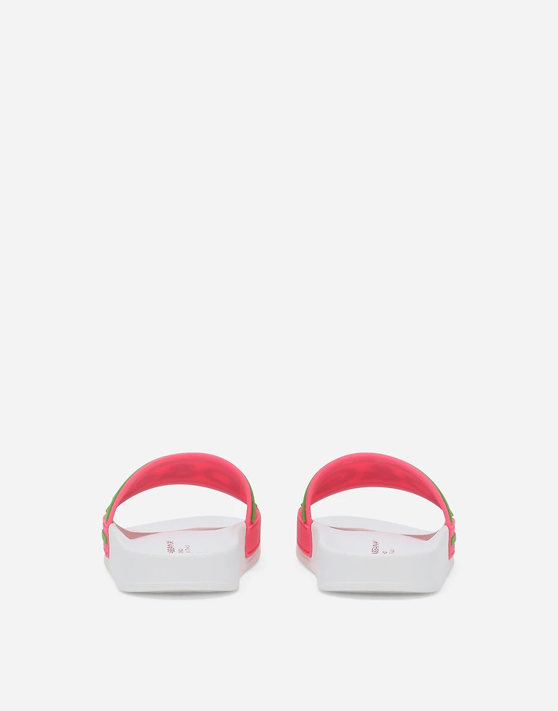 Rubber beachwear sliders