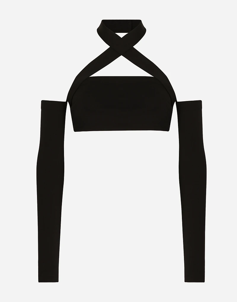 Viscose top with sleeve details
