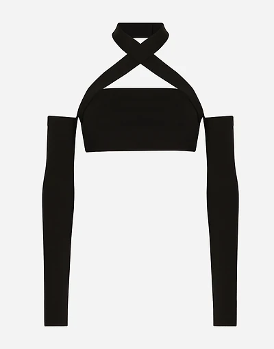 Viscose top with sleeve details