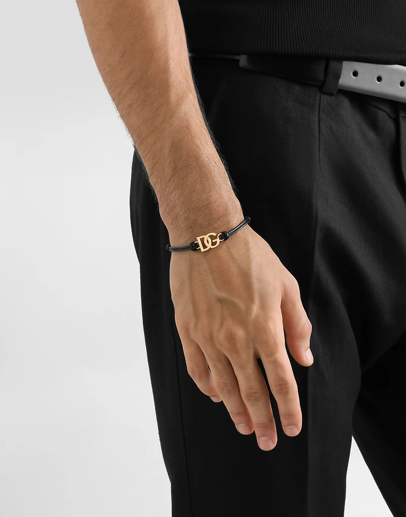 Cord bracelet with small DG logo