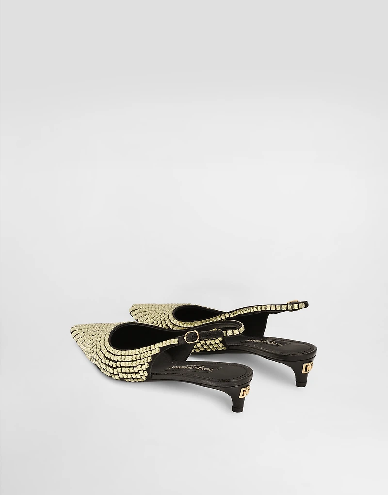 Calfskin slingbacks