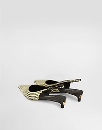 Calfskin slingbacks