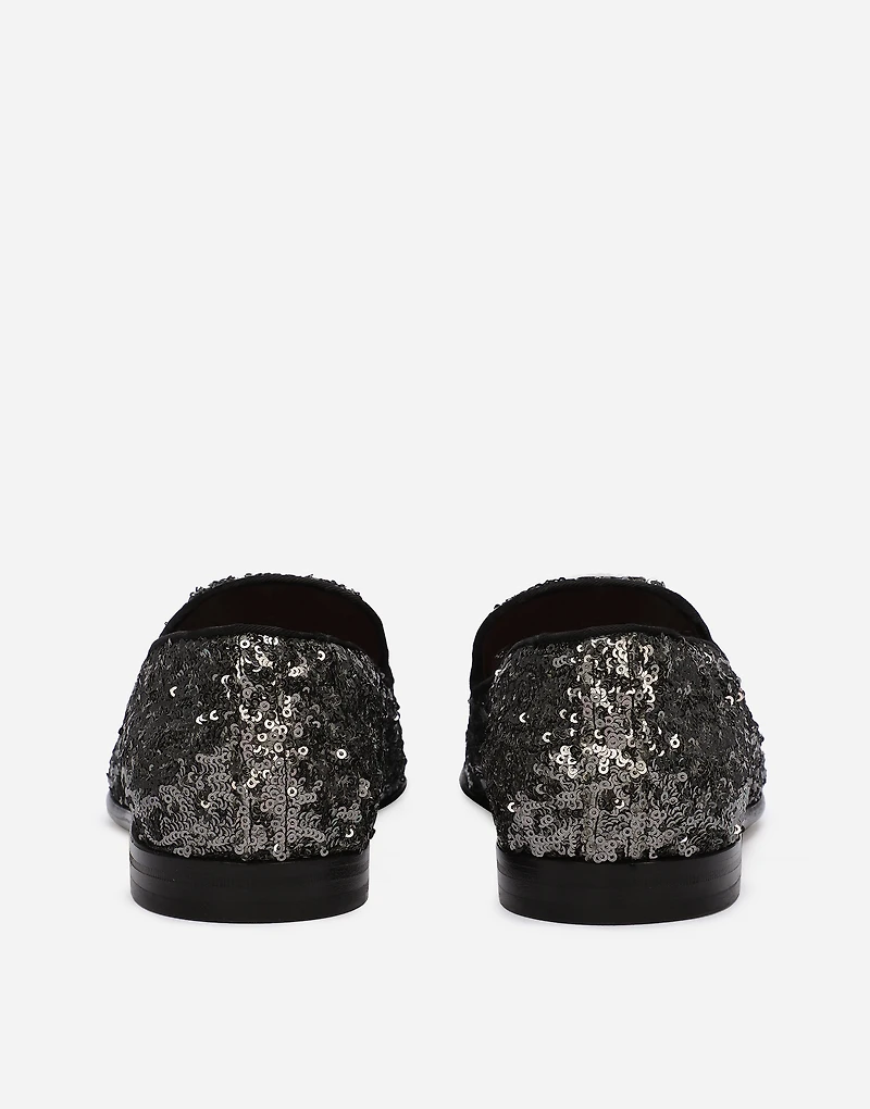 Sequined slippers