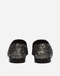 Sequined slippers