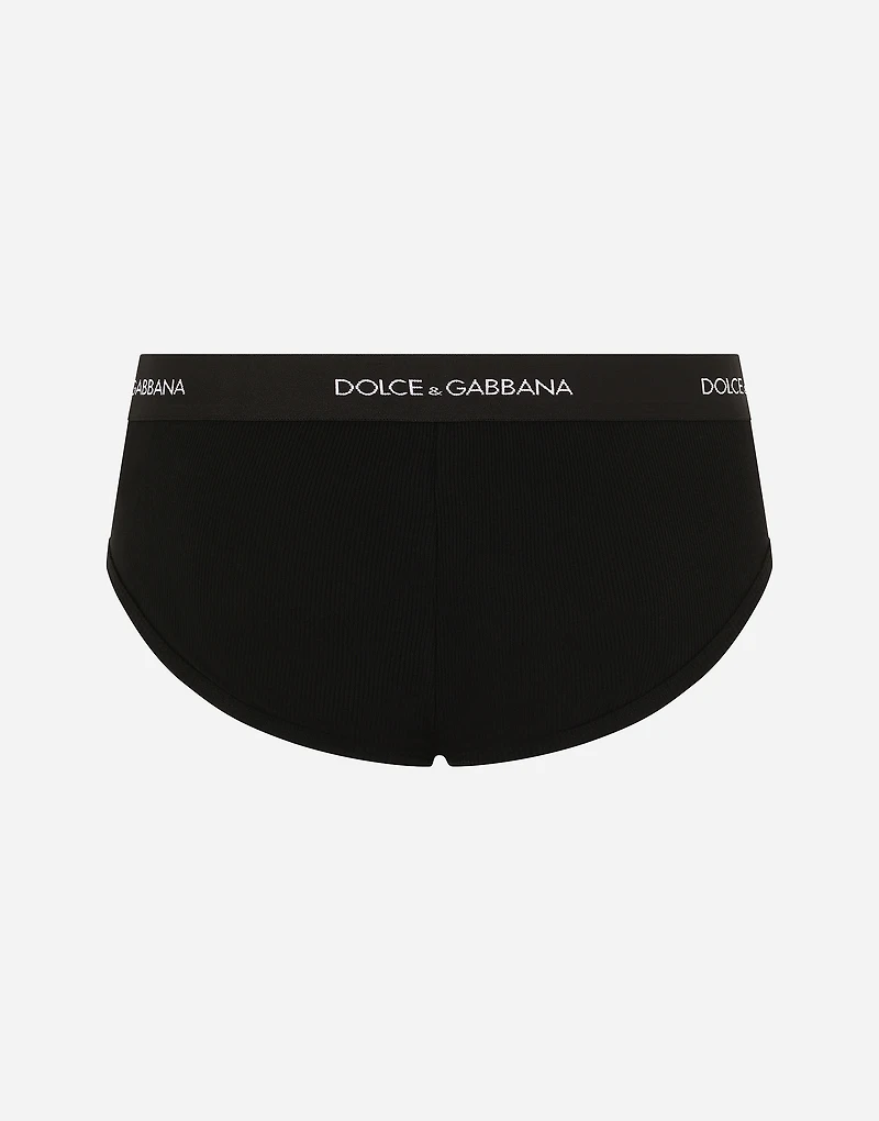 Fine-rib cotton Brando briefs