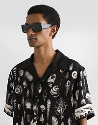 shell-print crêpe marocaine hawaii shirt