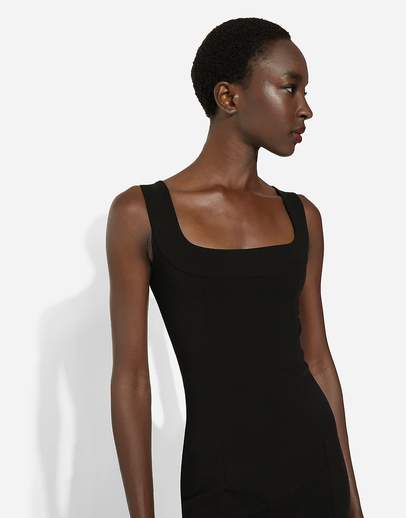 Short jersey sheath dress
