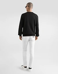 White regular stretch jeans