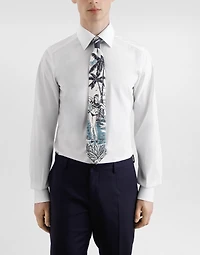 Pin-up print silk tie