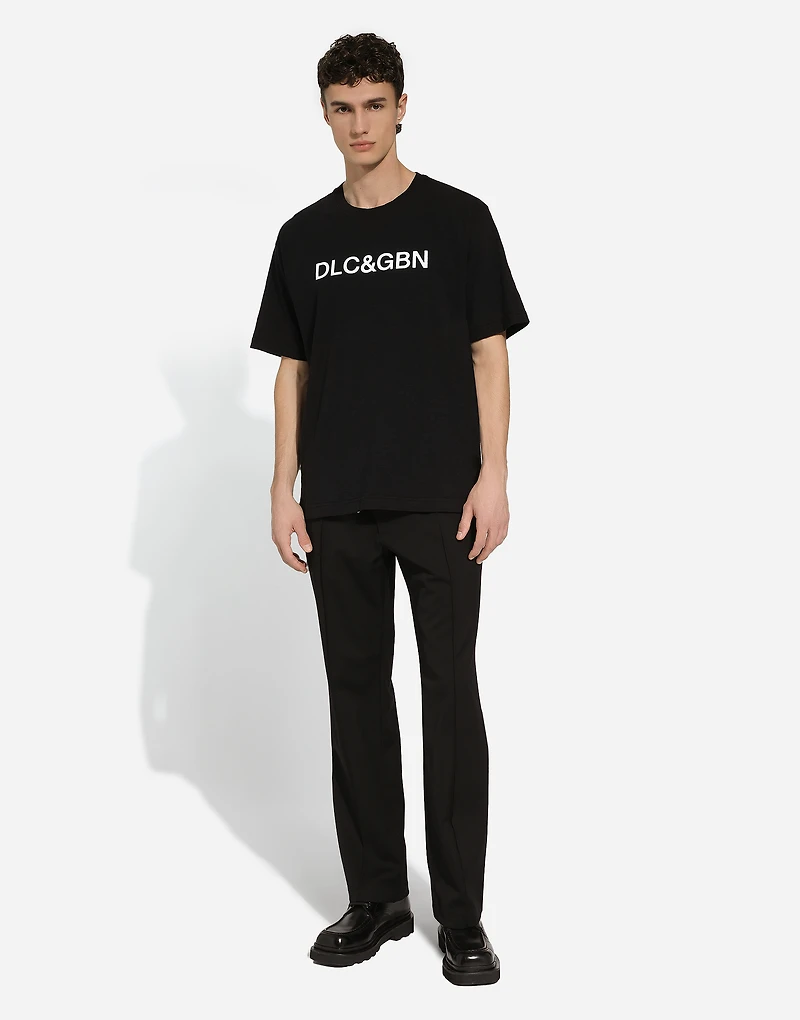 Stretch wool jogging pants