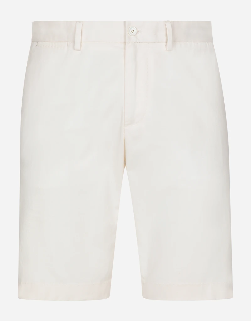 Stretch cotton shorts
