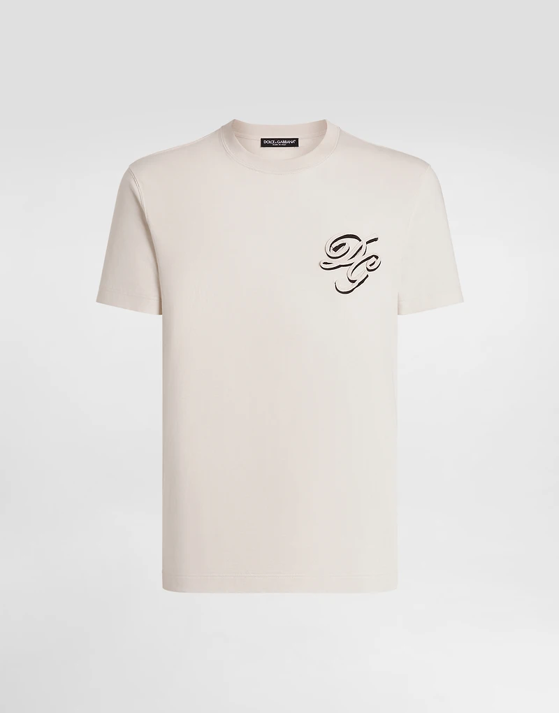 Cotton t-shirt with embroidery