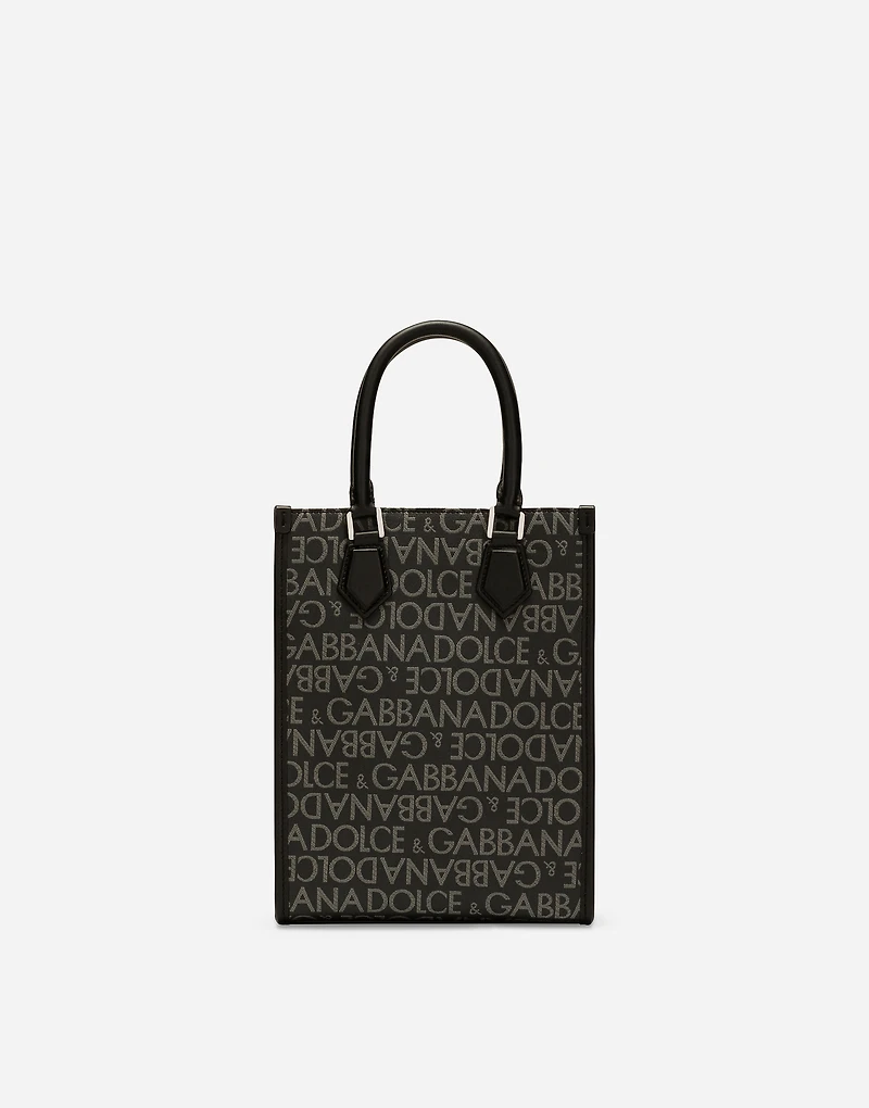 Small coated jacquard bag