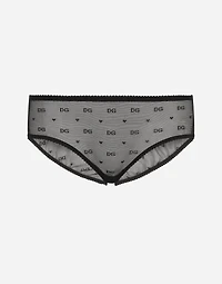 Jacquard tulle briefs