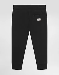 Fleece trousers with DG logo plaque