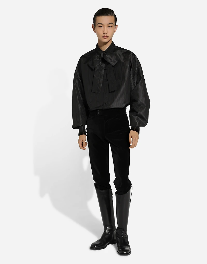 Super-oversize silk shirt