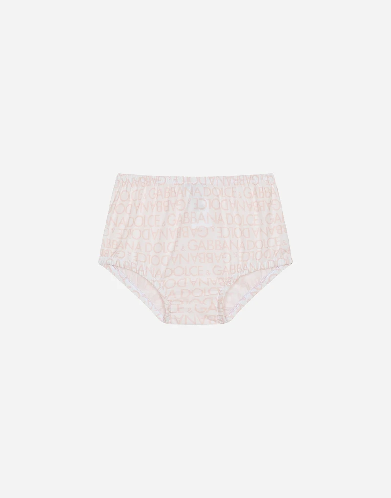 Poplin dress with bloomers