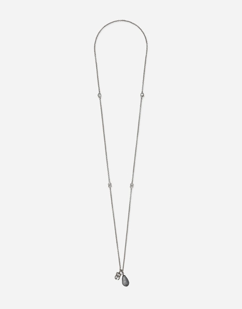 Teardrop necklace with DG logo