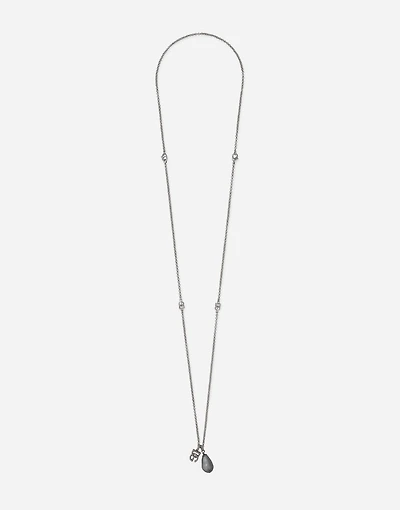 Teardrop necklace with DG logo