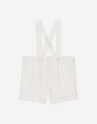 Textured jersey dungarees