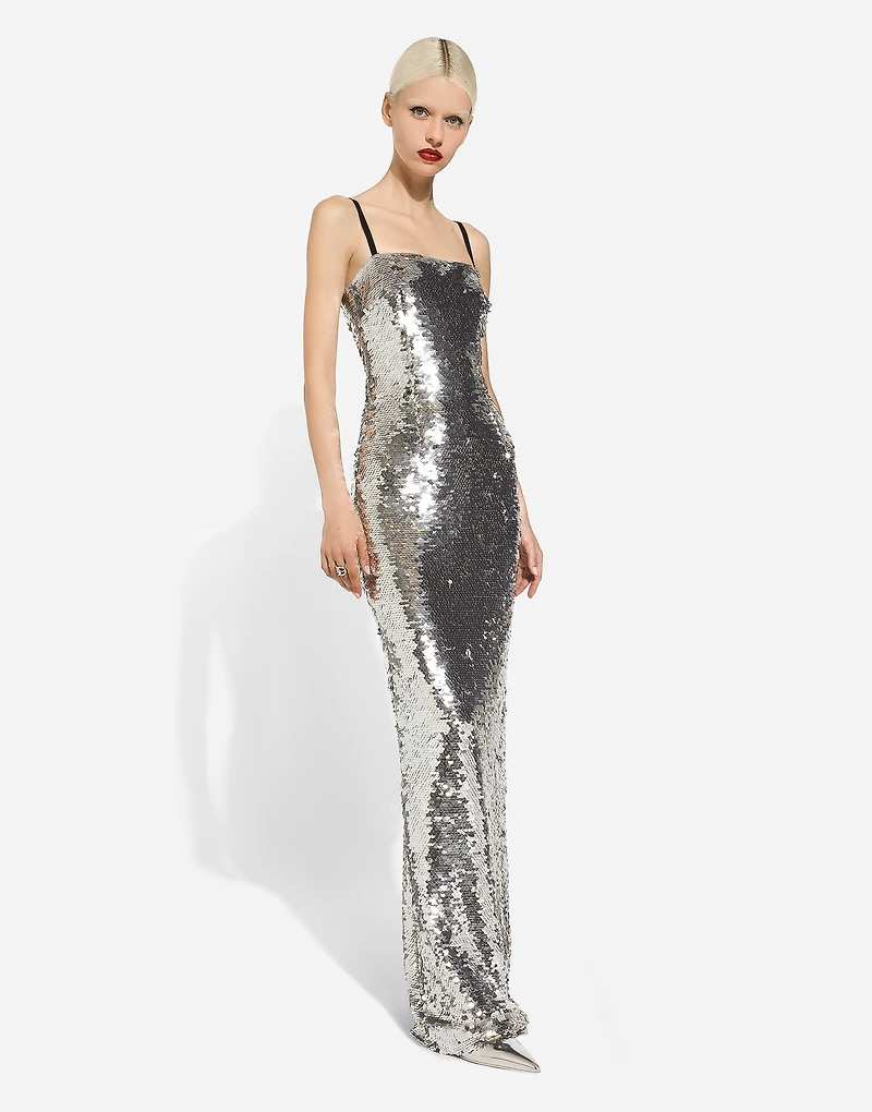 Long sequined dress