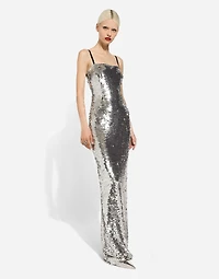 Long sequined dress
