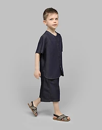 Denim shorts with DG logo