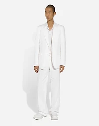 Silk polo-shirt with signature