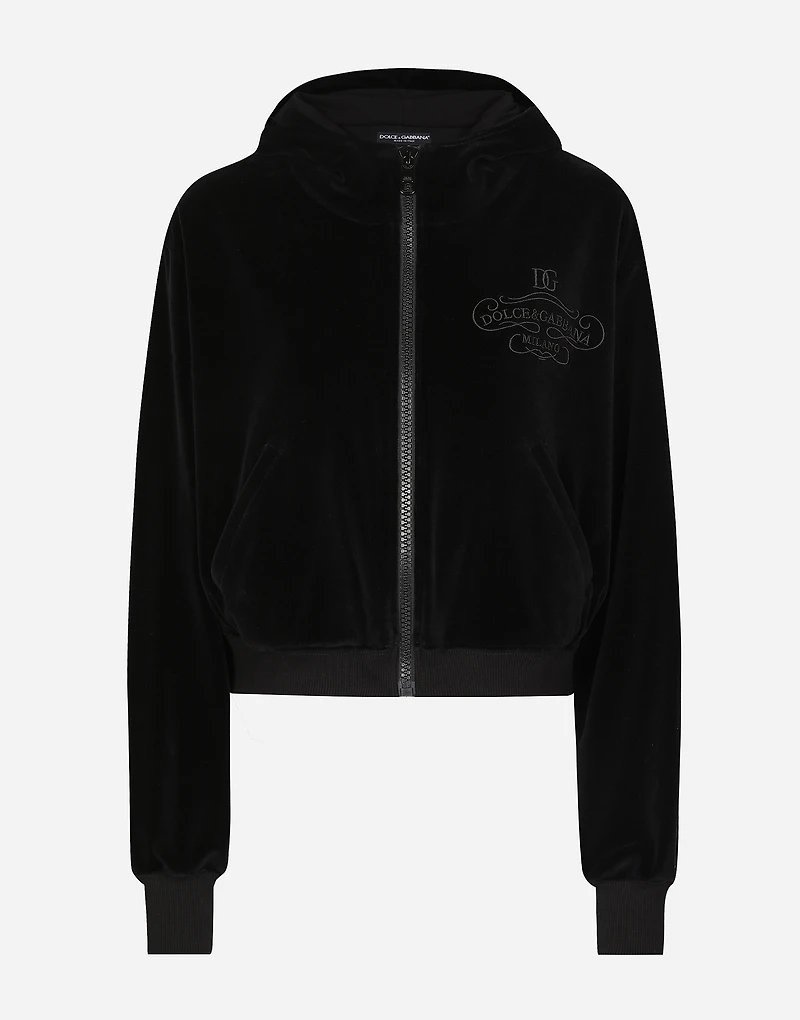 Chenille cotton hoodie