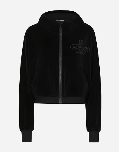 Chenille cotton hoodie