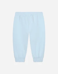 Jersey jogging pants with logo print