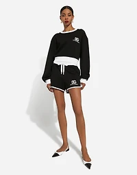 Jersey shorts with DG logo embroidery