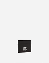 Calfskin nappa card holder with DG logo