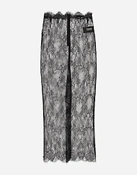 Chantilly lace midi skirt