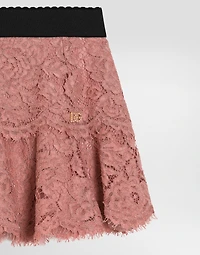 Lace skirt with DG logo