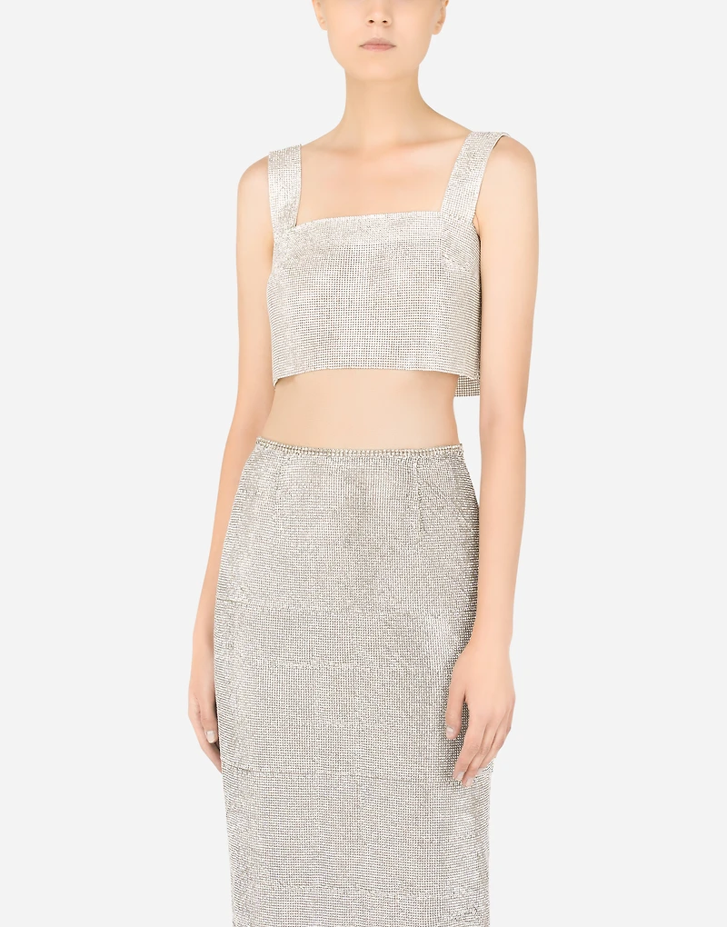 Crystal mesh top