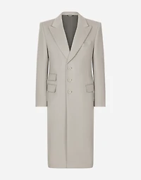 Single-breasted double cashmere coat