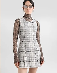Floral lace turtle-neck top