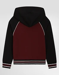 Hooded sweatshirt with embroidery