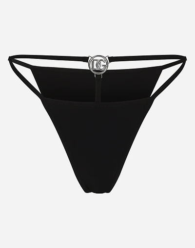 Bikini bottoms with cut-out and DG logo