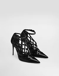 Polished calfskin pumps