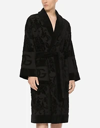 Bath Robe Terry Cotton Jacquard
