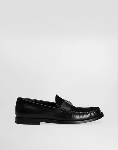 Brushed calfskin loafers