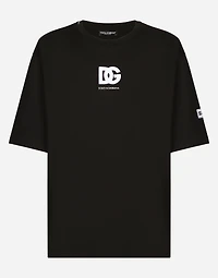 Short-sleeved T-shirt with DG logo patch