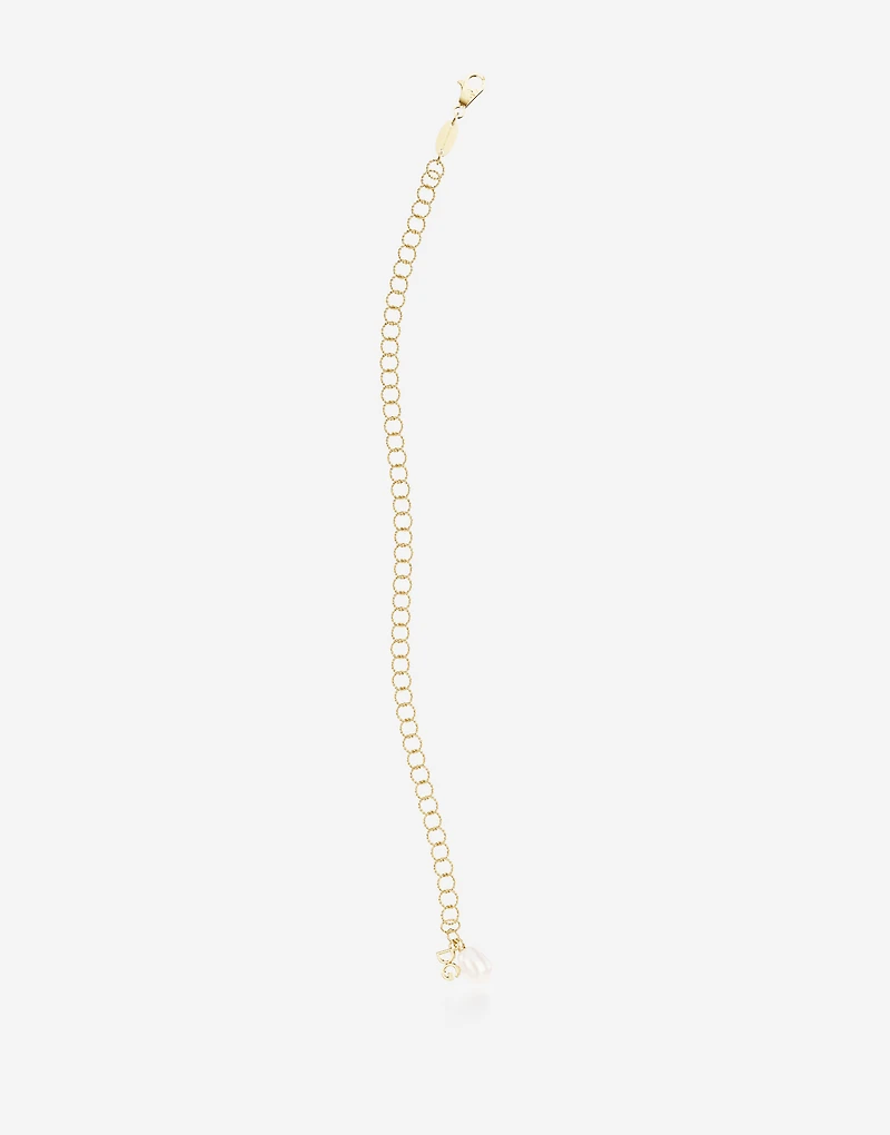 Lettering Bracelettwisted wire in 18-carat yellow gold